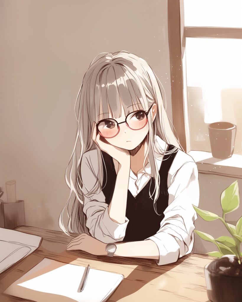 勉強女子０