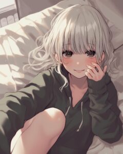 寝転び女子０