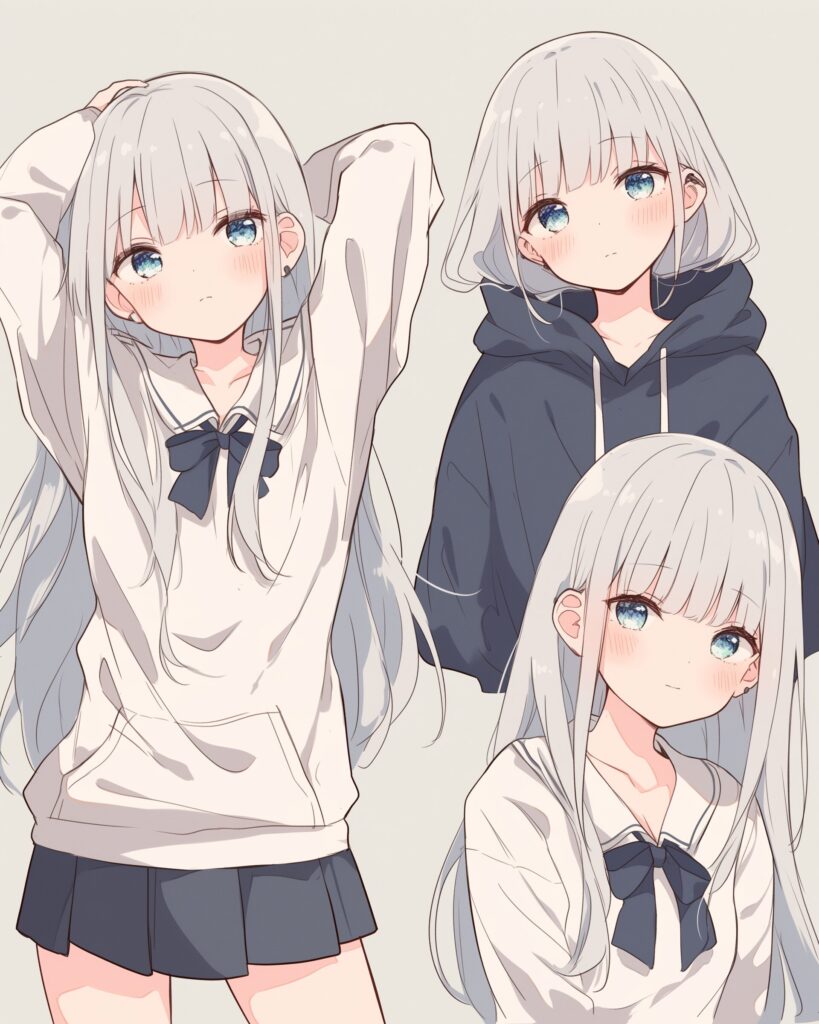 銀髪女子・冬０