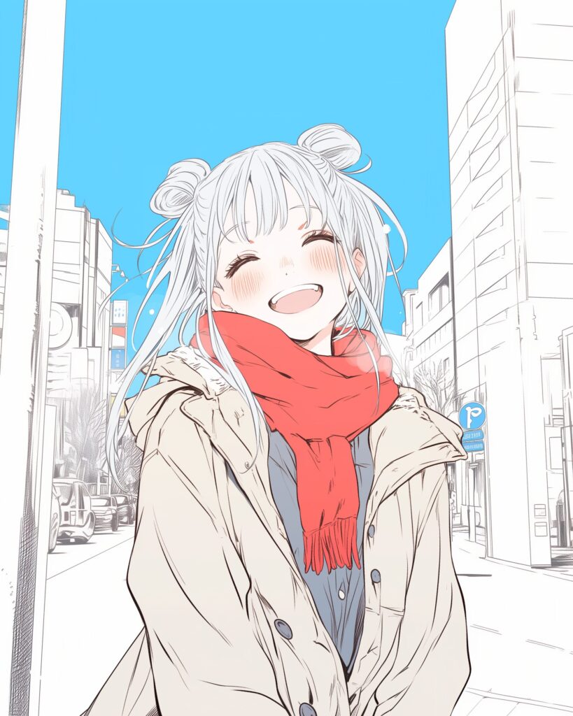 銀髪女子０