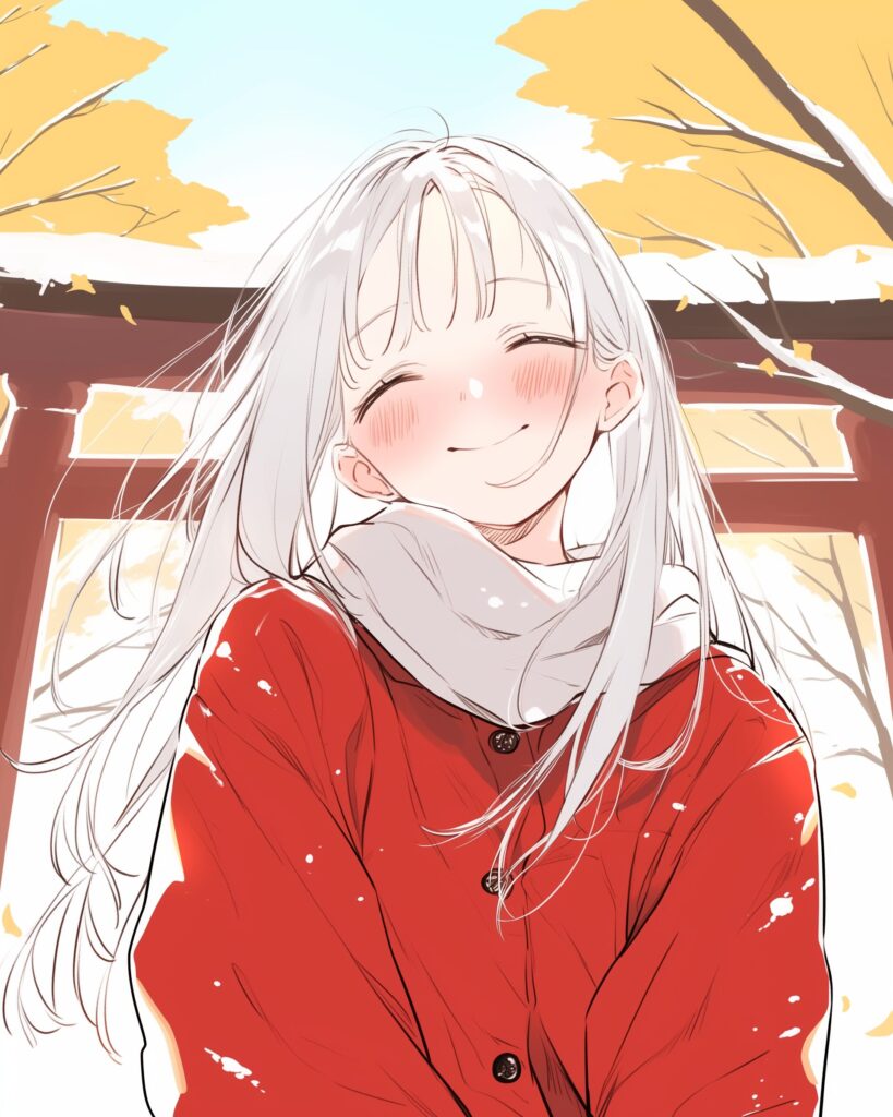 初詣女子０