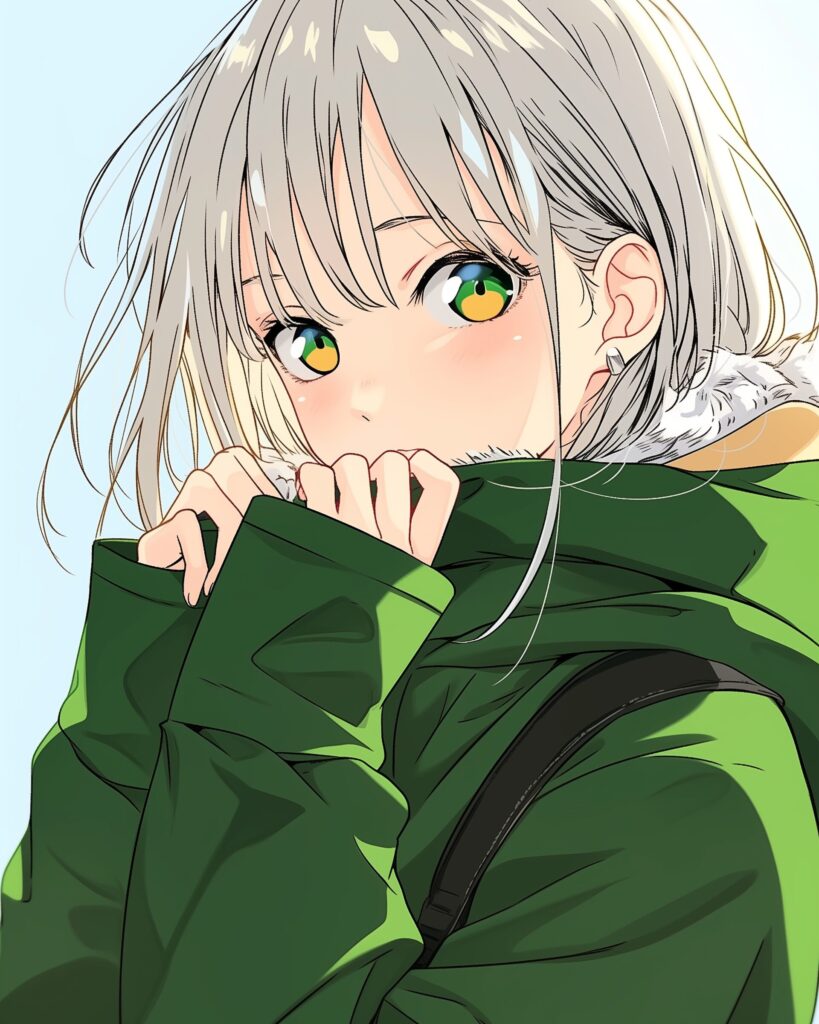 ニット帽女子０