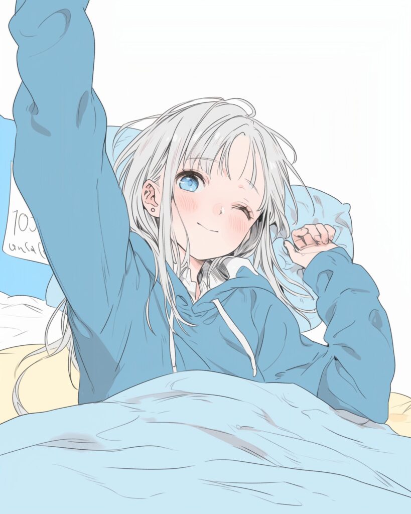 寝転び女子０