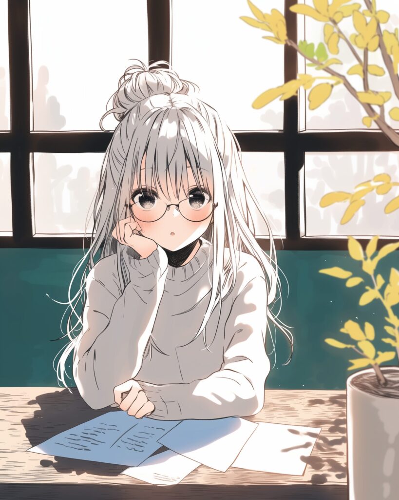 勉強女子０