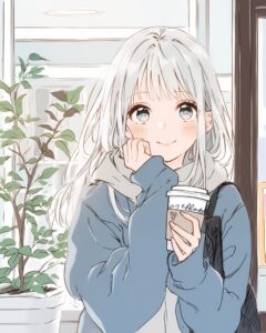 銀髪女子・冬０