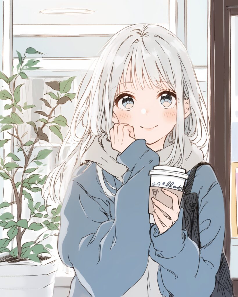 銀髪女子・冬０
