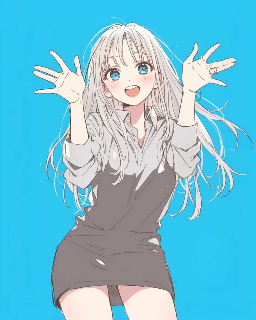 銀髪ライブ女子０
