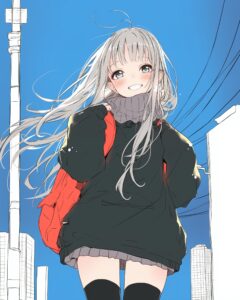 銀髪女子０