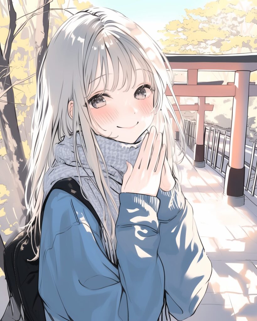 初詣女子０