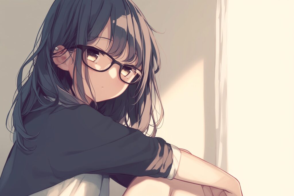 メガネ女子０