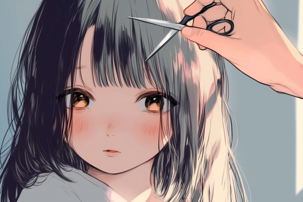 黒髪女子１