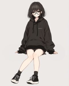 黒髪ショート女子：橘 柚（たちばな ゆず）１