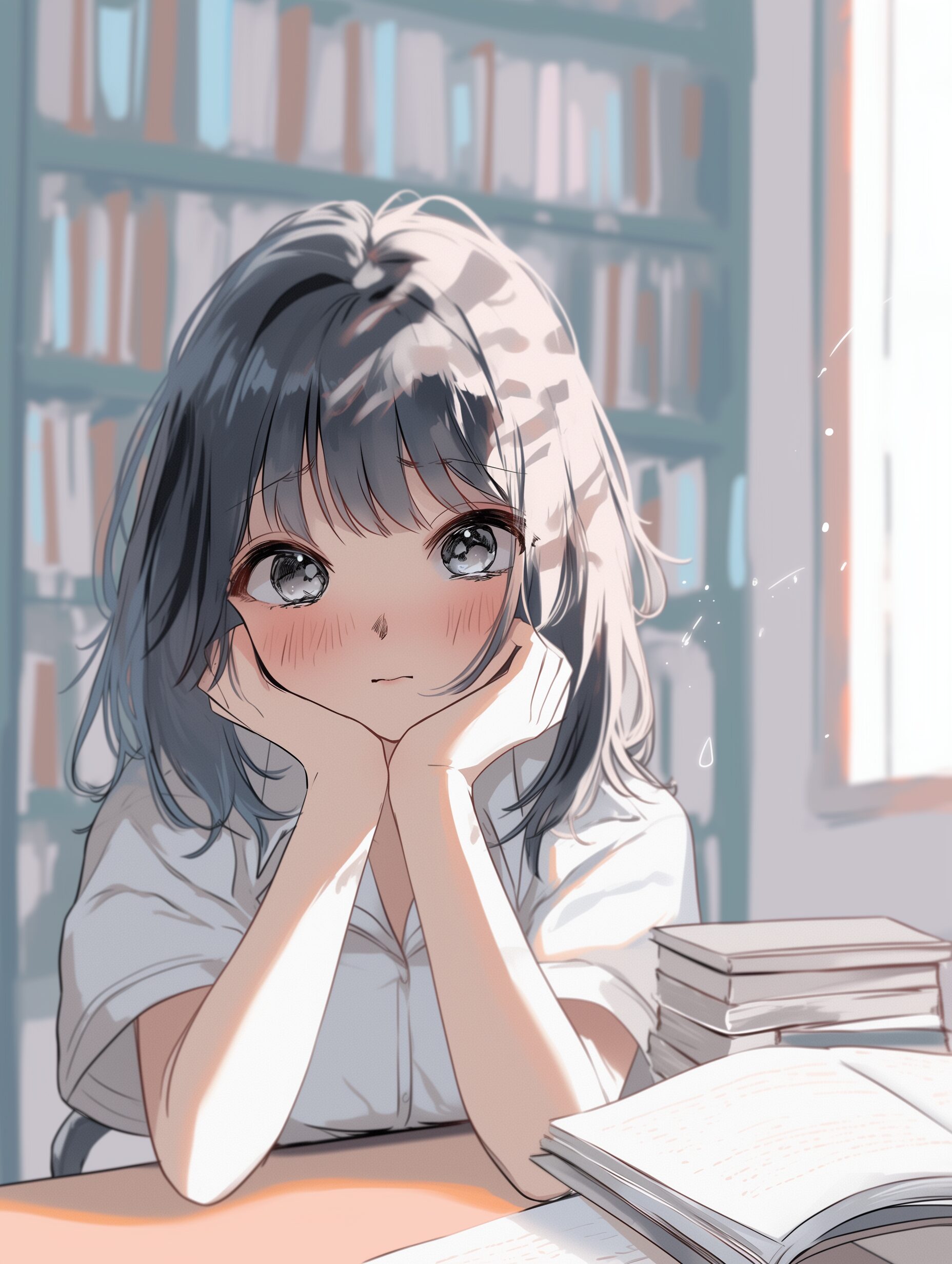 図書館女子0