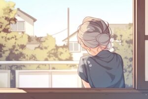 おばあちゃんの後ろ姿
