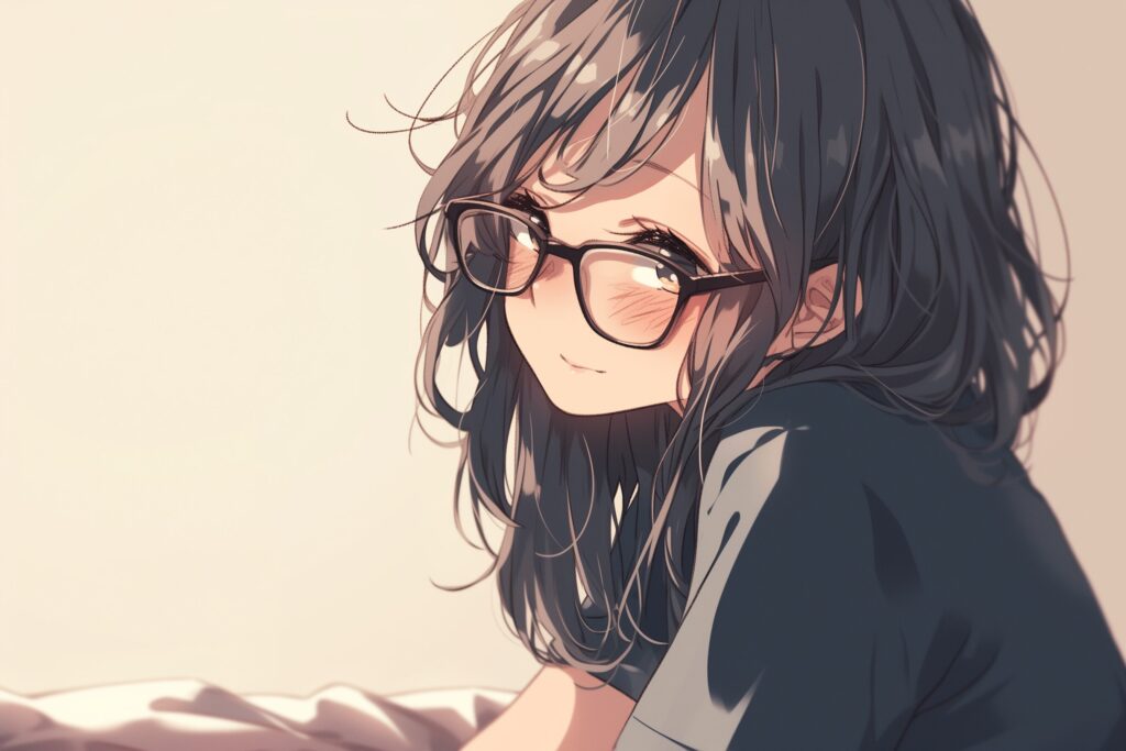 メガネ女子０