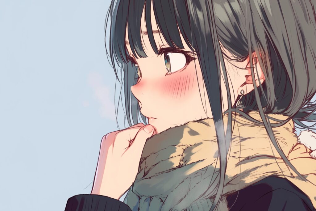 黒髪女子０