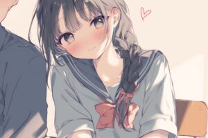 勉強頑張る女子０