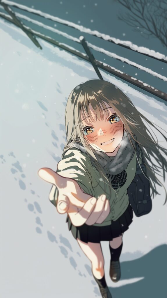 【壁紙】雪と女の子０