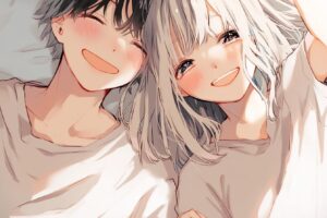 カップルイラスト・私のヒーロー０