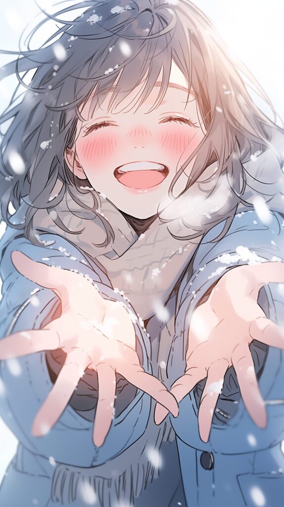【壁紙】雪と女の子０