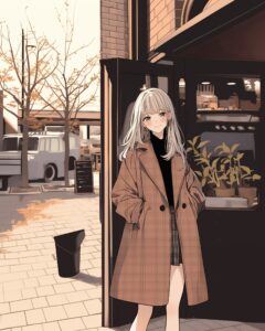 オシャレコート女子０