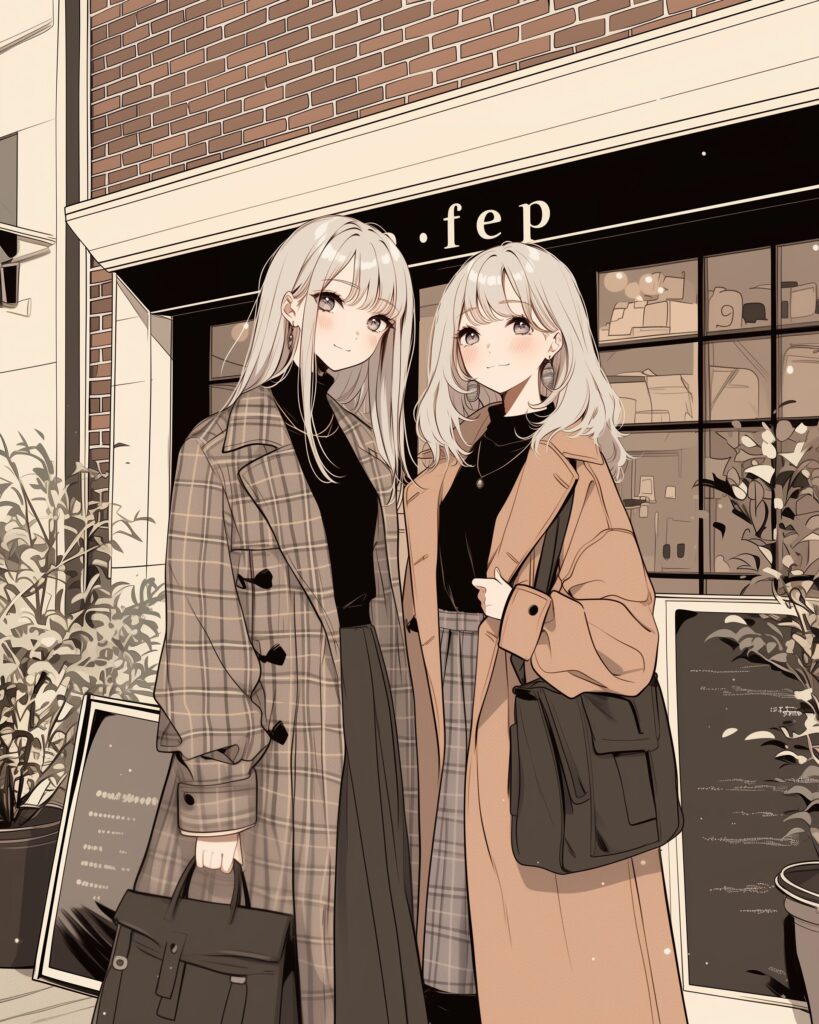 オシャレコート女子０