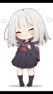 【GIF】踊る銀髪の女の子
