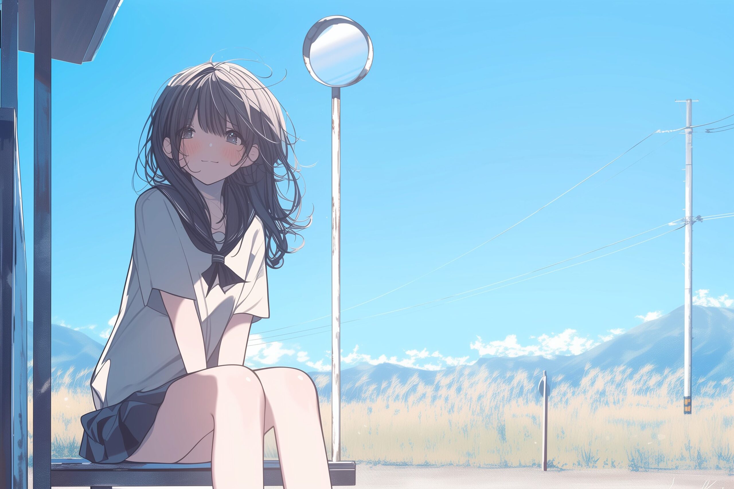 バス停女子0