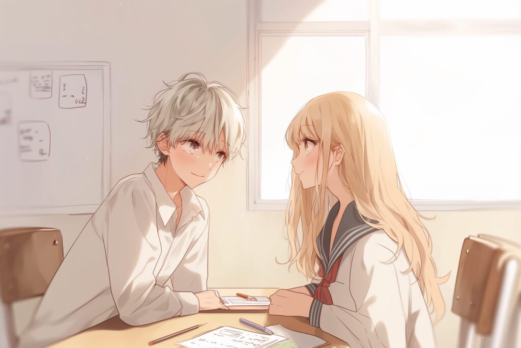 学生男女イラスト０