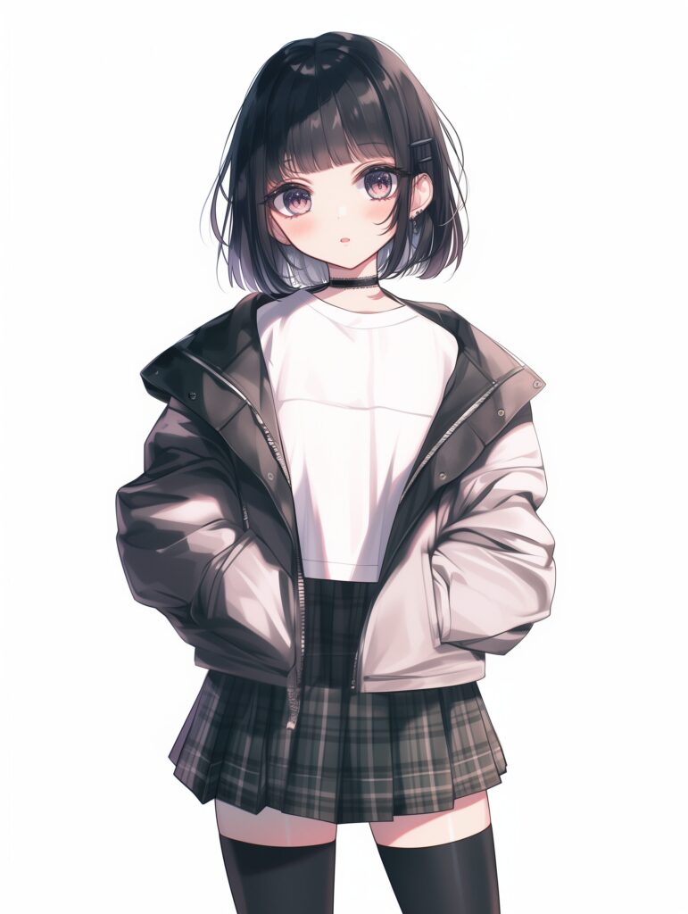 ボブヘア女子０