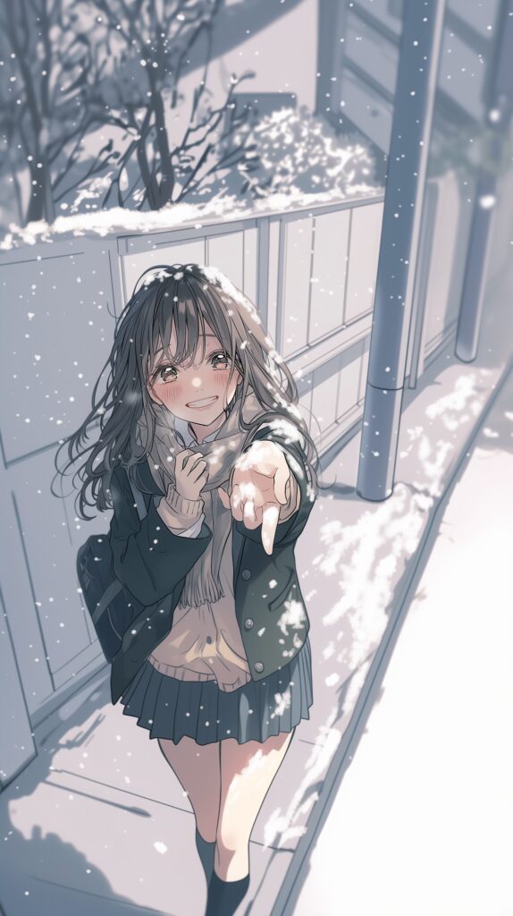 【壁紙】雪と女の子０