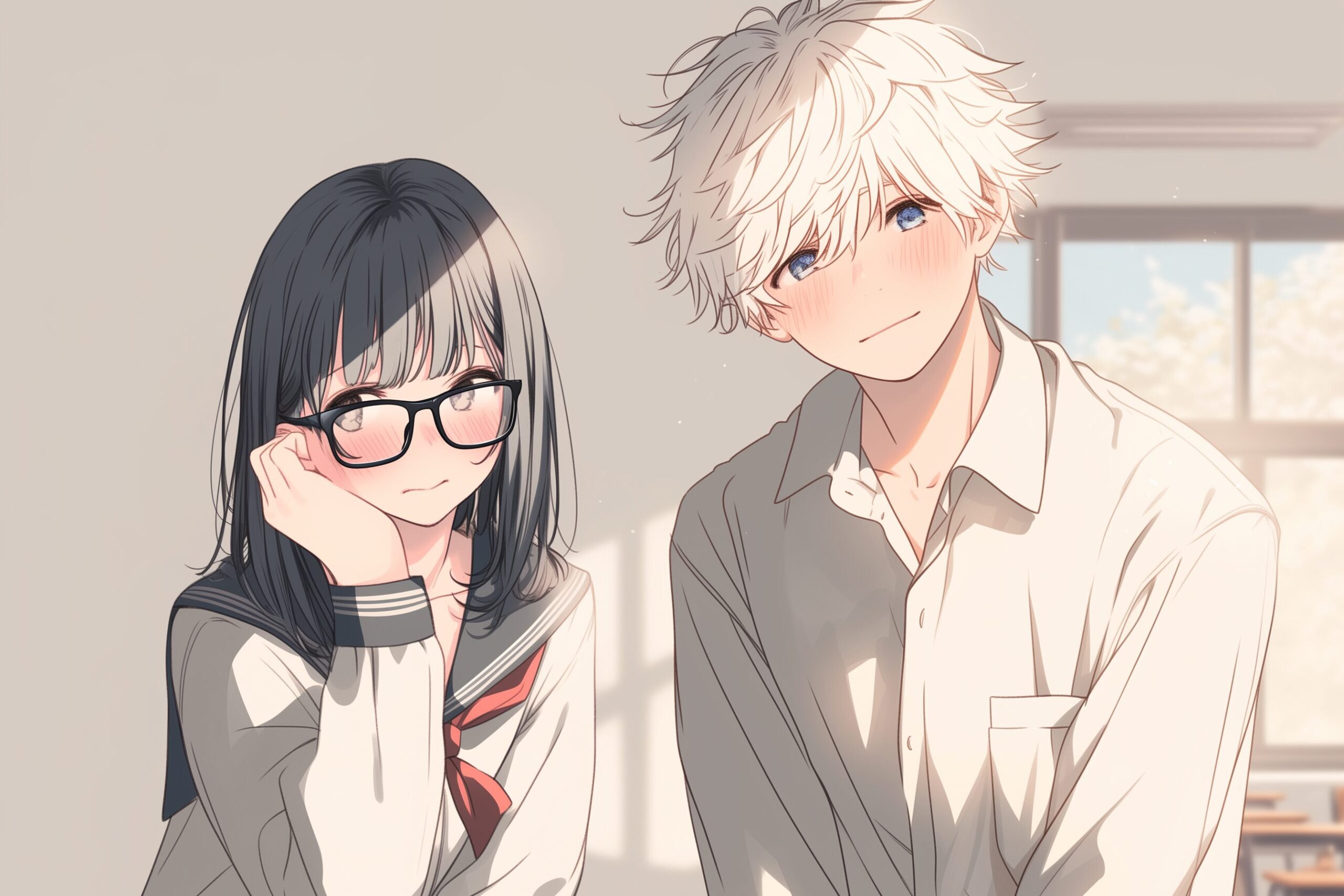 学生男女イラスト0
