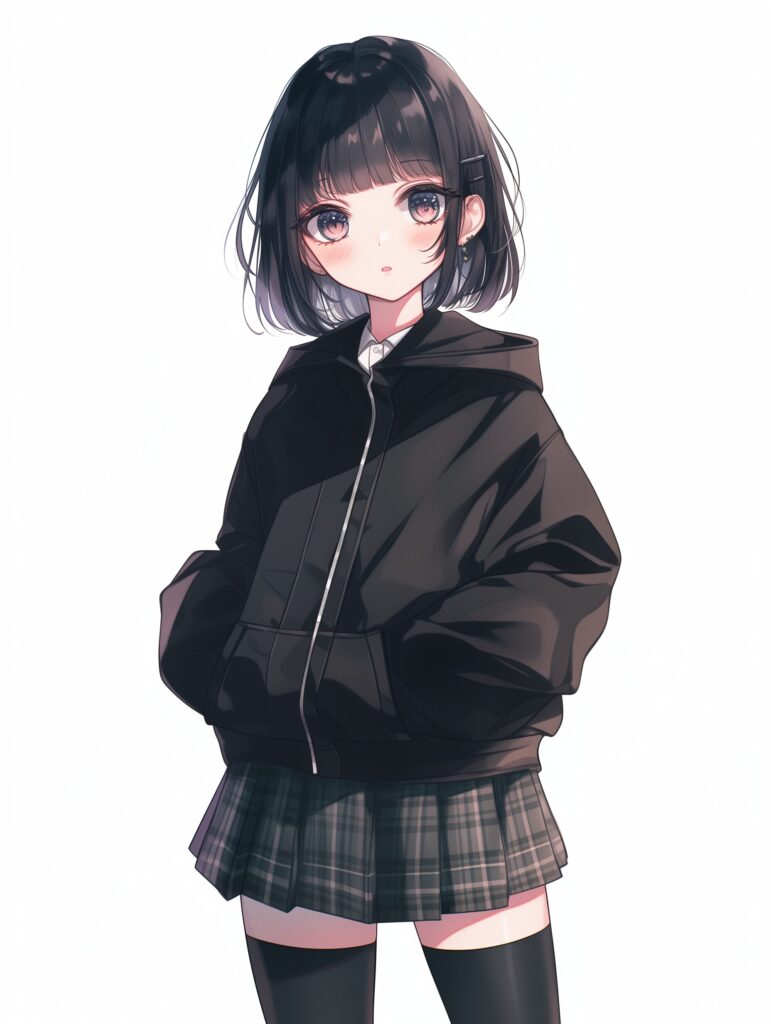 ボブヘア女子０