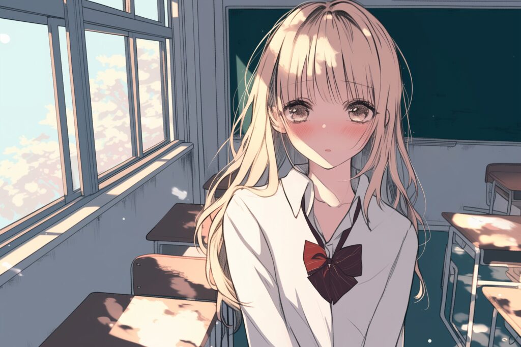 金髪女子０