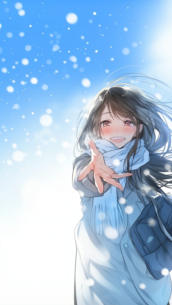 【壁紙】雪と女の子０