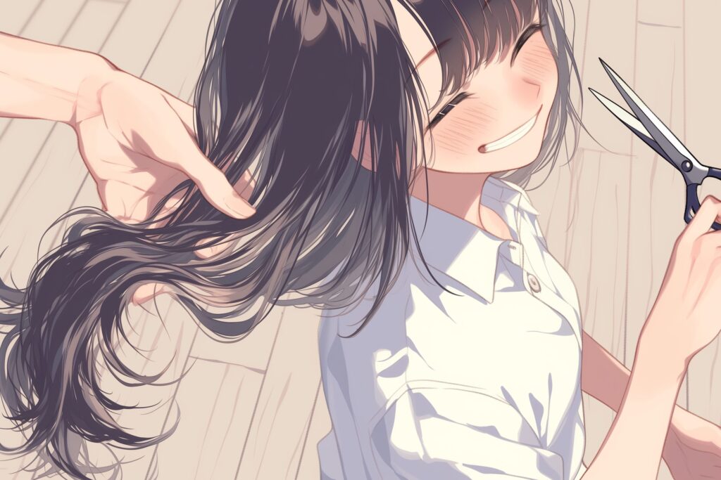 黒髪女子１