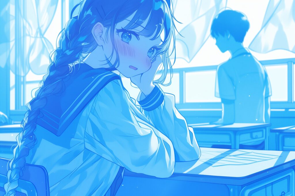勉強頑張る女子０