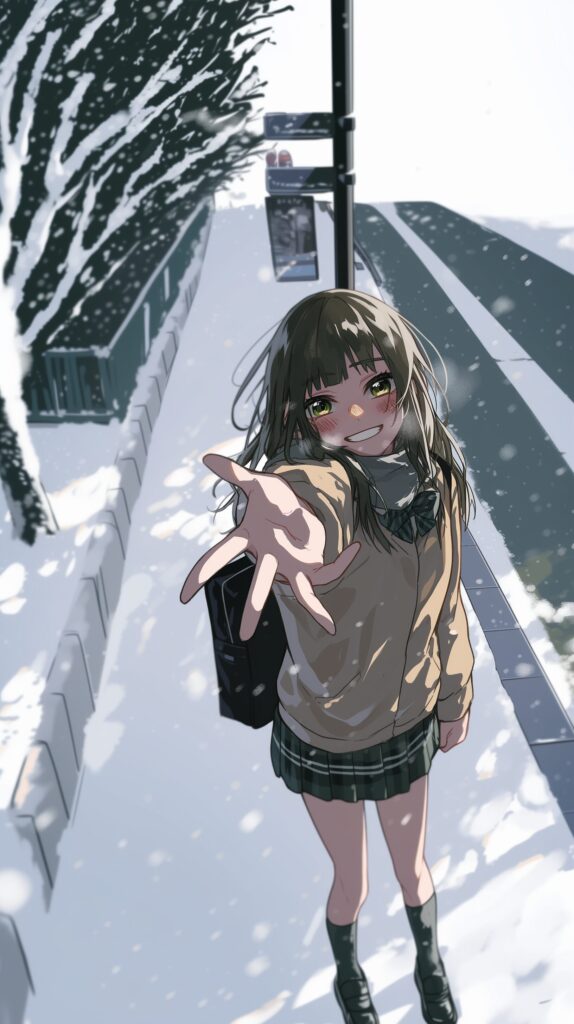 【壁紙】雪と女の子０
