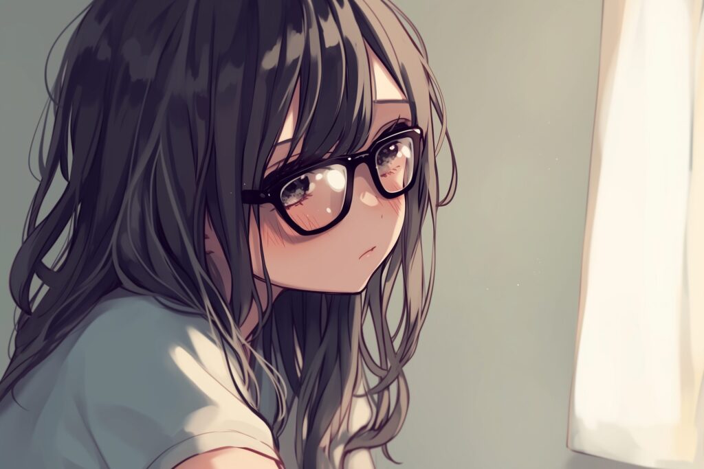 メガネ女子０