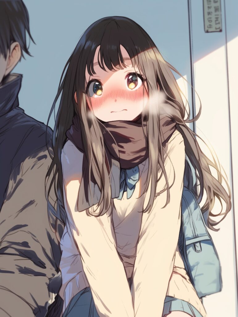 照れる女の子０