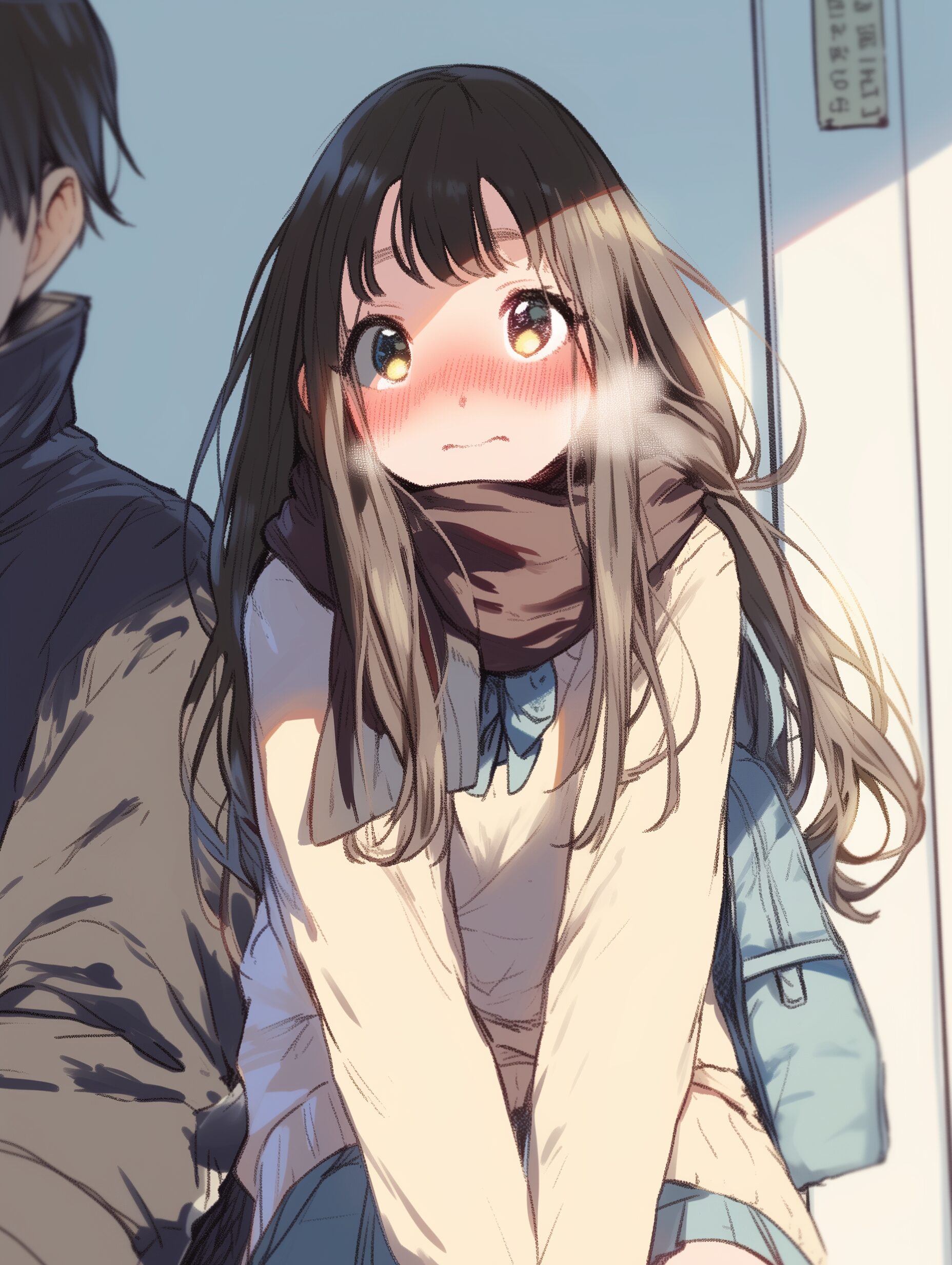 照れる女の子0