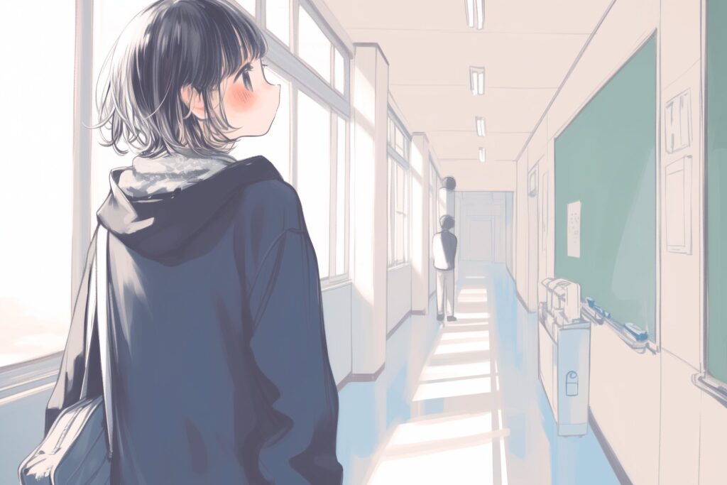 黒髪女子０