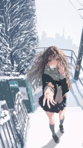 【壁紙】雪と女の子０