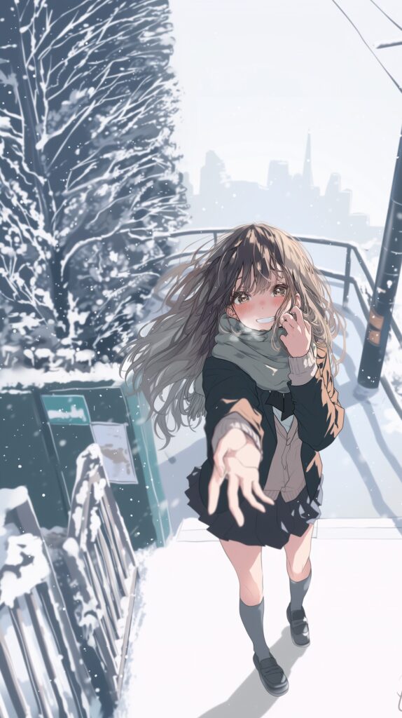 【壁紙】雪と女の子０
