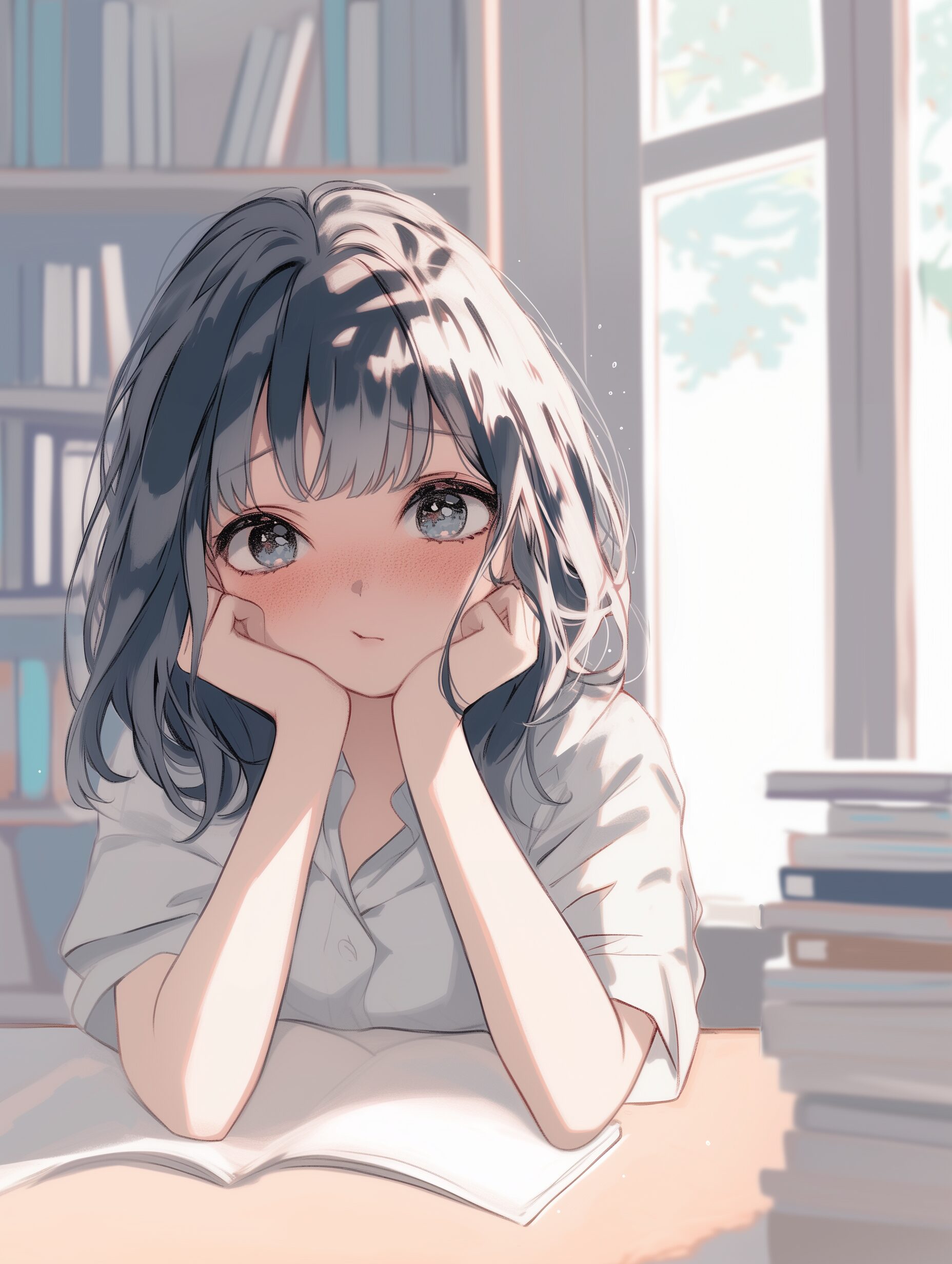 図書館女子0