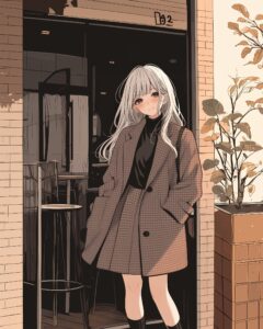 オシャレコート女子０