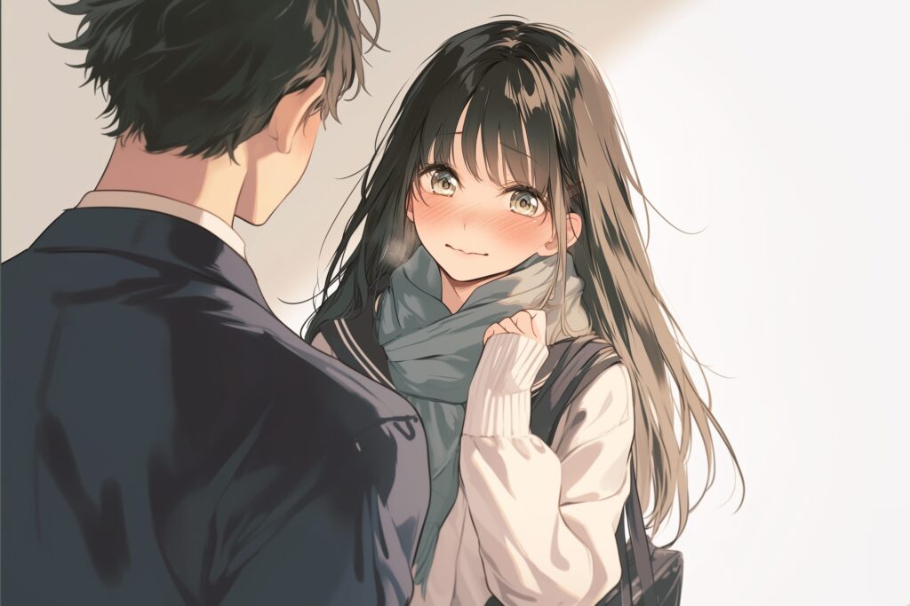 黒髪女子０