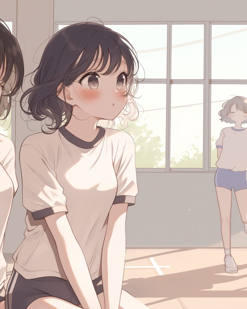 体操服女子０