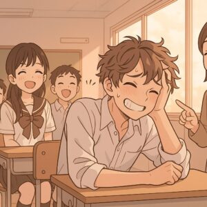先生に怒られる男子０