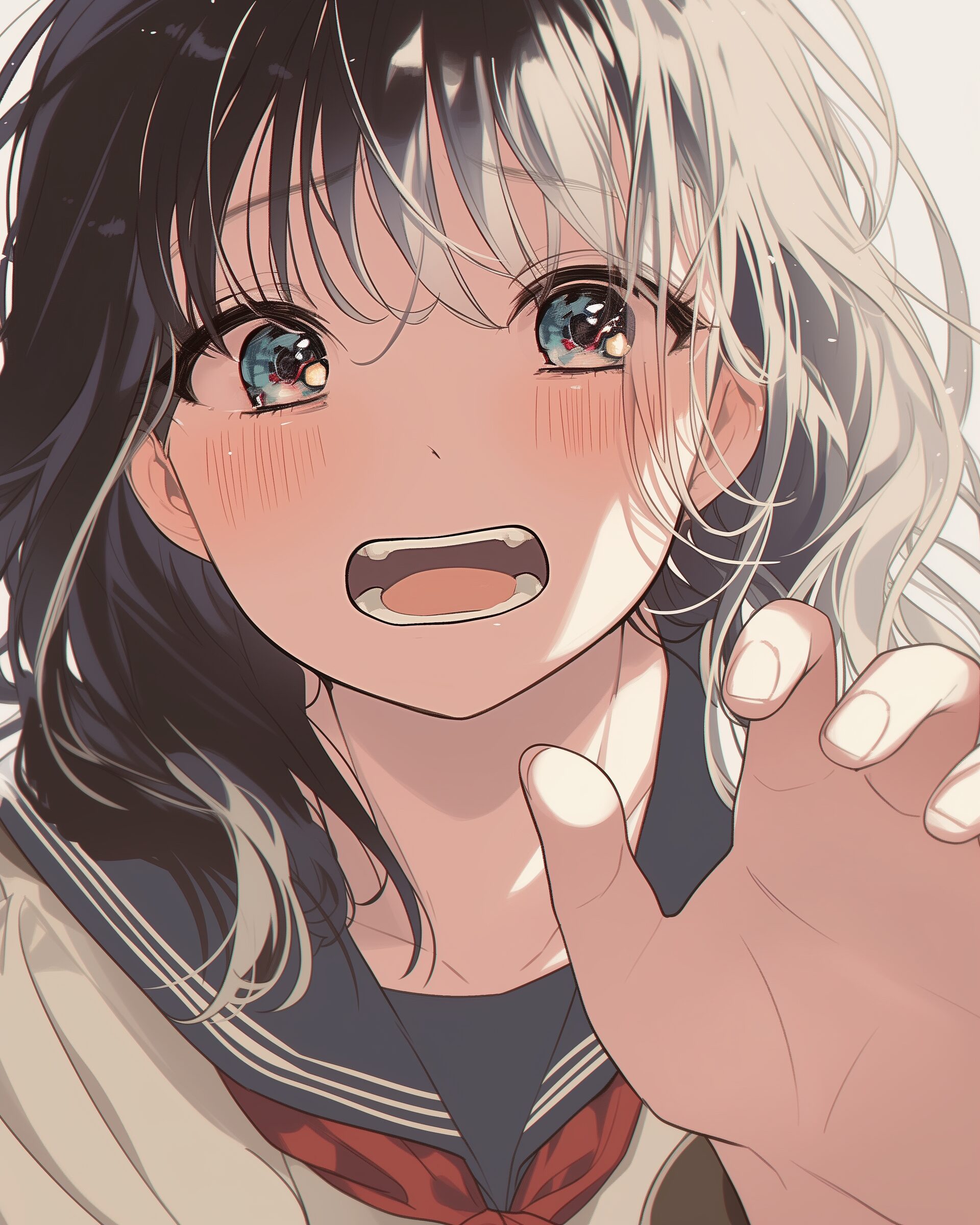 照れる女子0